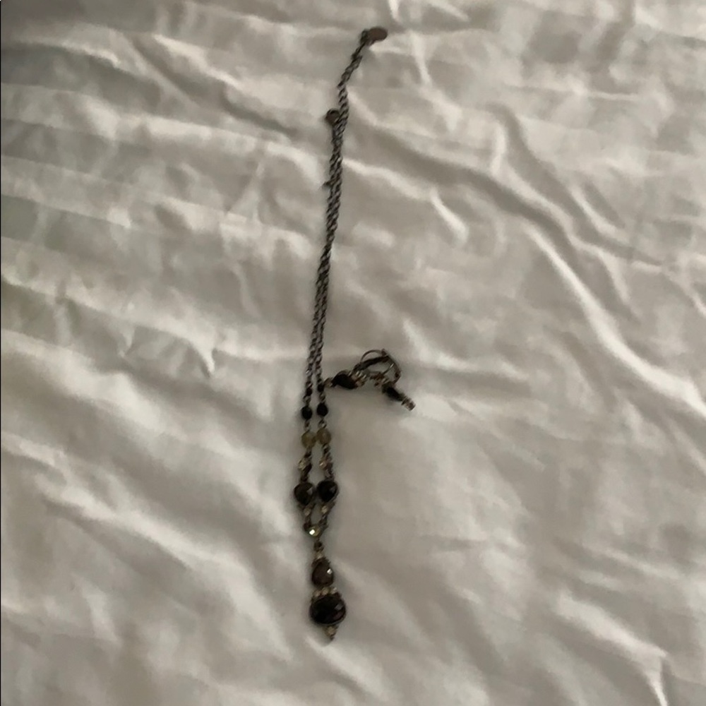 Black necklace and matching earrings